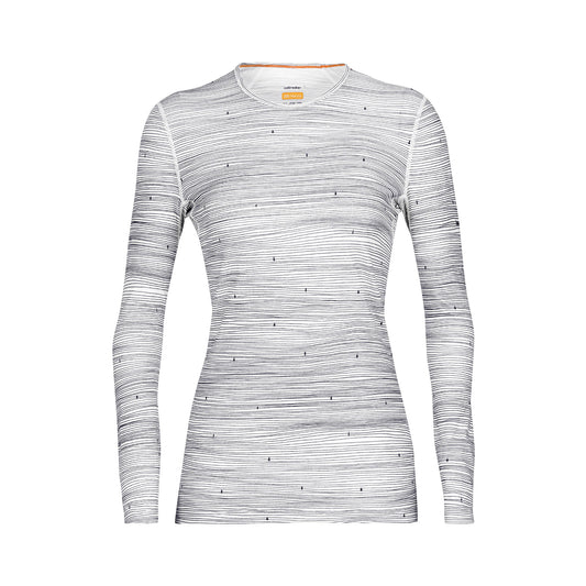 Merino 200 Oasis Crewe Ski Tracks  Langarmshirt