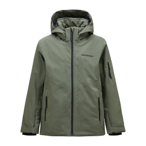 Maroon veste de ski isolée 2L Junior