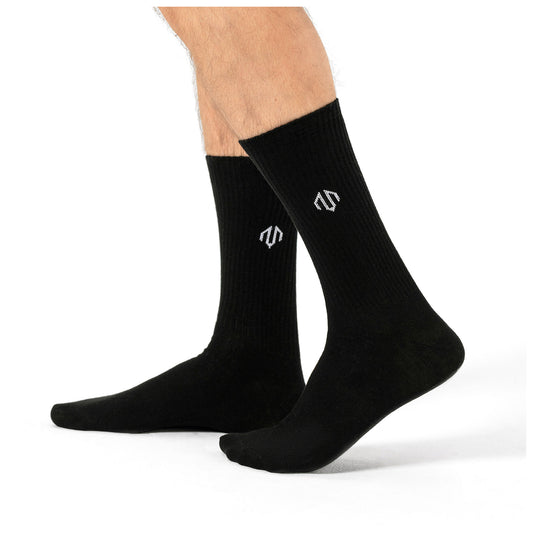 Ribbed Logo Socken