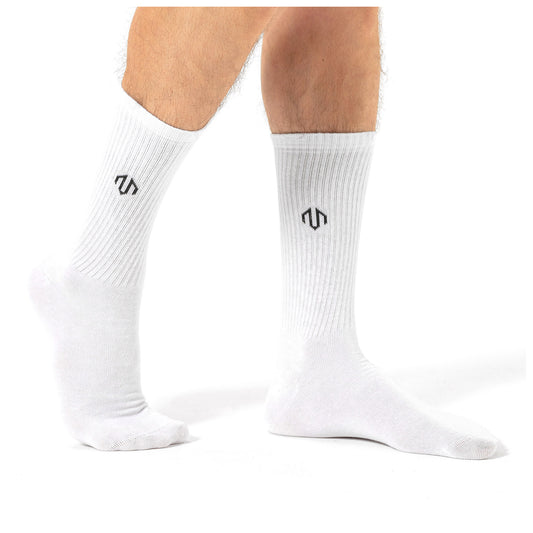Ribbed Logo Socken