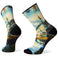 Light Cushion Crew Performance Mountain Print Wandersocken