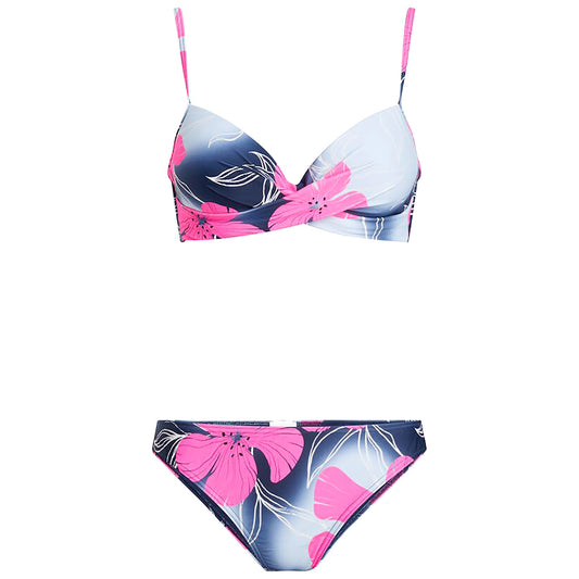 Sarina W Painted Flower Bikini Set Under