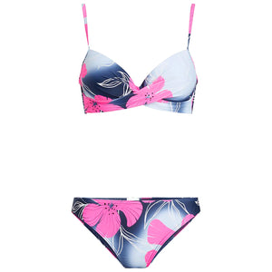 Sarina W Painted Flower Bikini Set Under