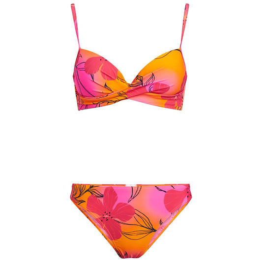 Sarina W Painted Flower Bikini Set Under
