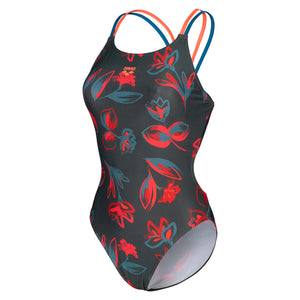 W Arena Floral Swimsuit Lace Plus Back