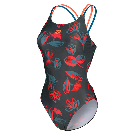 W Arena Floral Swimsuit Lace Plus Back