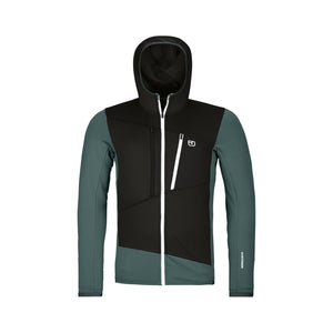 fleece grid hoody m