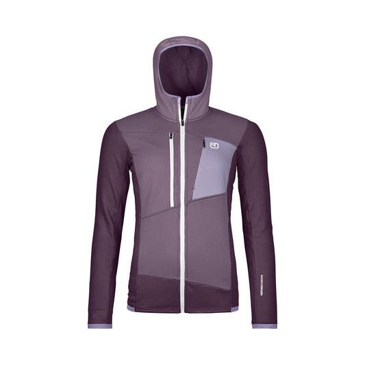 FLEECE GRID HOODY W