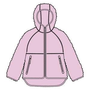 MCK VANDA JR PILE ZIP HOOD