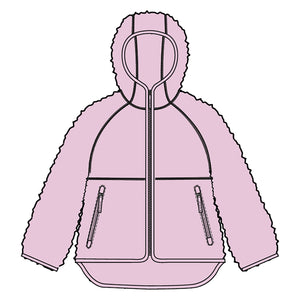 MCK VANDA JR PILE ZIP HOOD