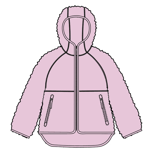 MCK VANDA JR PILE ZIP HOOD