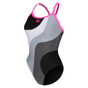 W Arena Multi Slices Swimsuit Lightdrop Back