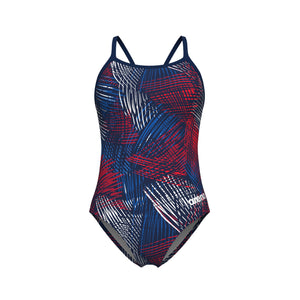 W Arena Team Energy Swimsuit Lightdrop Back