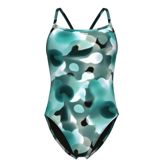 W Arena Camouflage Swimsuit Challenge Back
