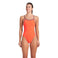 W Swimsuit Lace Back Solid