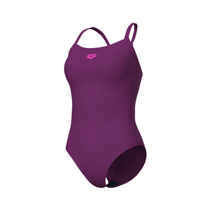 W Arena Solid Swimsuit Lightdrop Back B