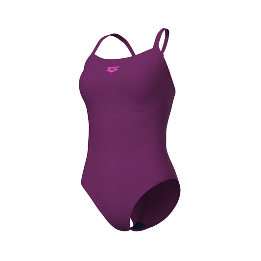 W Arena Solid Swimsuit Lightdrop Back B