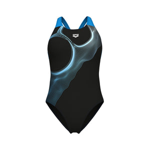 W Arena Ripples Swimsuit V Back B