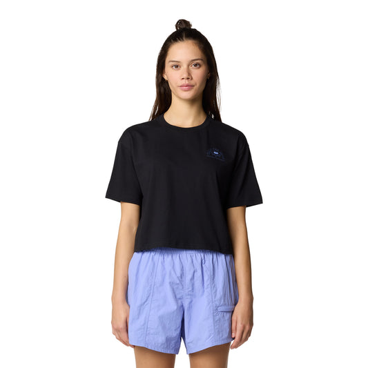 W Seek Floral Boxy Crop Short Sleeve