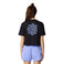 W Seek Floral Boxy Crop Short Sleeve
