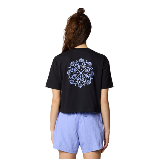 W Seek Floral Boxy Crop Short Sleeve