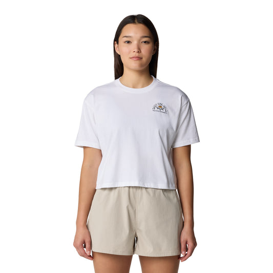 W Seek Floral Boxy Crop Short Sleeve