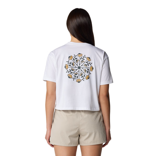 W Seek Floral Boxy Crop Short Sleeve