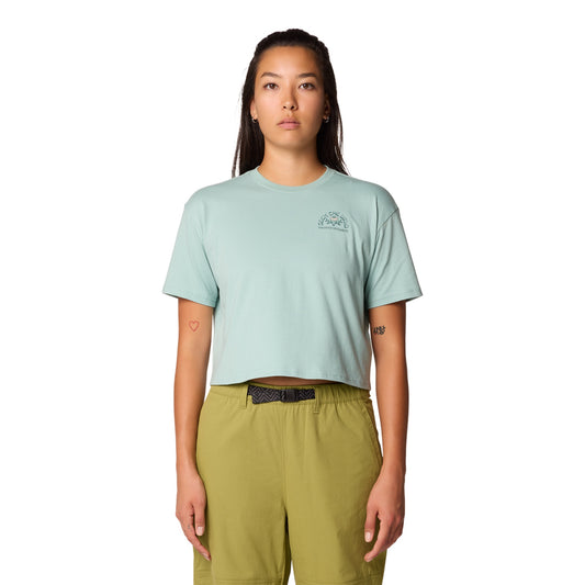 W Seek Floral Boxy Crop Short Sleeve