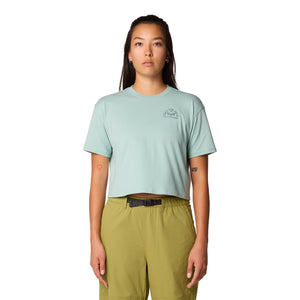 W Seek Floral Boxy Crop Short Sleeve