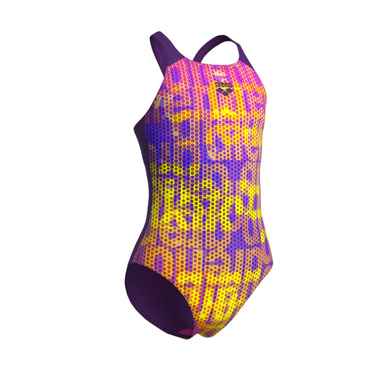 G Arena Multi Colours Swimsuit V Back