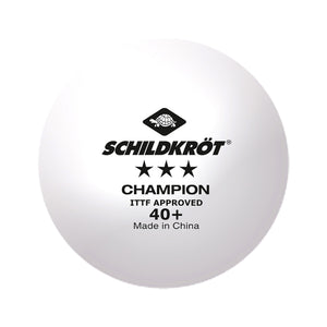 3 Star Champion ITTF Poly 40+ Tischtennisbälle