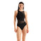 W Arena Mesh Angle Swimsuit Vent Back B