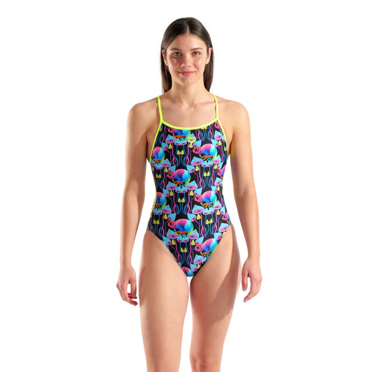 W Arena Multi Chameleon Swimsuit Lace Back