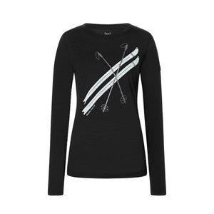 Kryssede Ski Langarmshirt