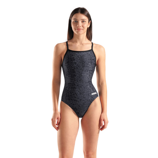 W Arena Snakeskin Swimsuit Lightdrop Back