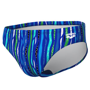 M Arena Stripes Swim Briefs