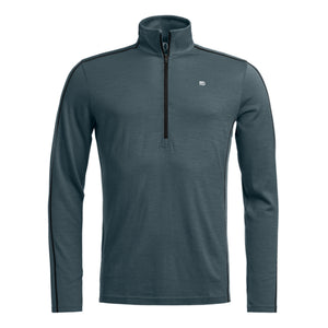 185 ROCK'n'WOOL ZIP NECK M