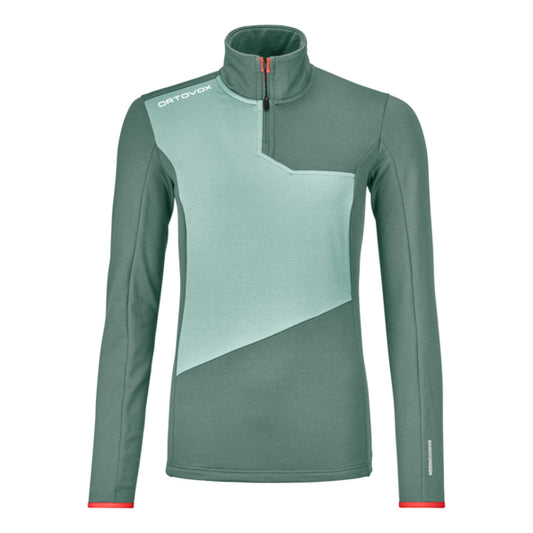 FLEECE LIGHT ZIP NECK W