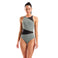 W Arena Mesh Angle Swimsuit Vent Back B