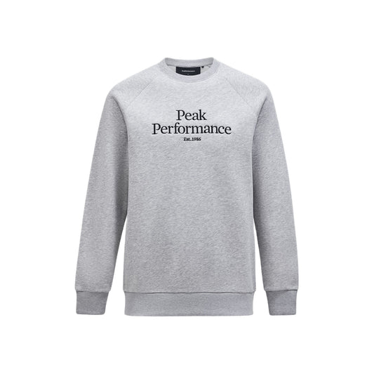 M Original Crew-MED GREY MELANGE-BLACK