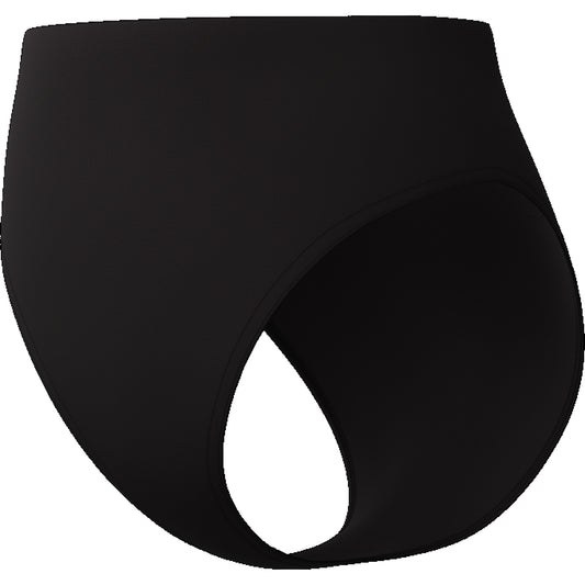 Solid Cheeky High Waist Bikini