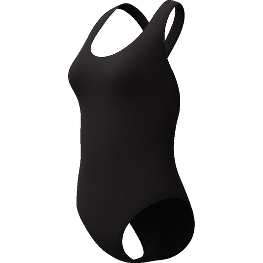 Solid Scoop Neck Swimsuit