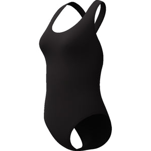 Solid Scoop Neck Swimsuit