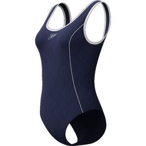 Texture Bound Scoop Swimsuit