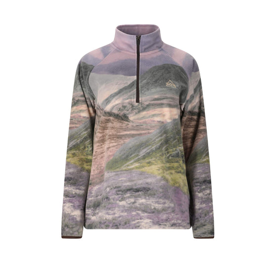 Exo W Printed Half Zip Fleece