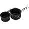 Popote avec 2 casseroles revêtement céramique