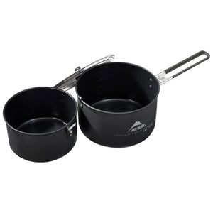 Popote avec 2 casseroles revêtement céramique