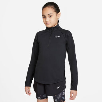 | Laufshirt Mädchen für Dri-FIT langarm - Schwarz Nike