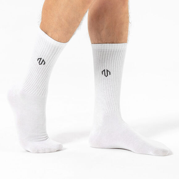 Ribbed Logo Socken