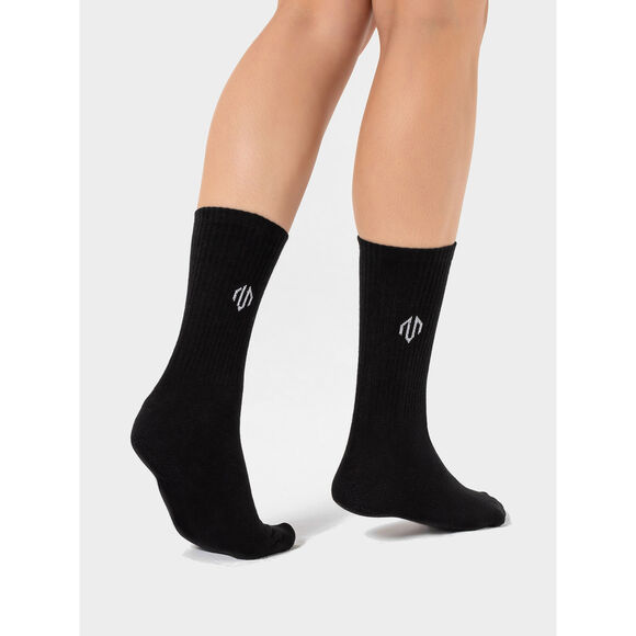 Ribbed Logo chaussettes